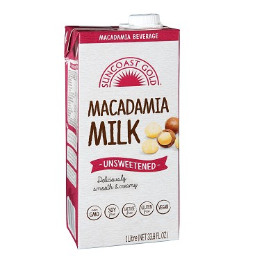Macadamia Milk Unsweetened Australian Suncoast Gold (1L)